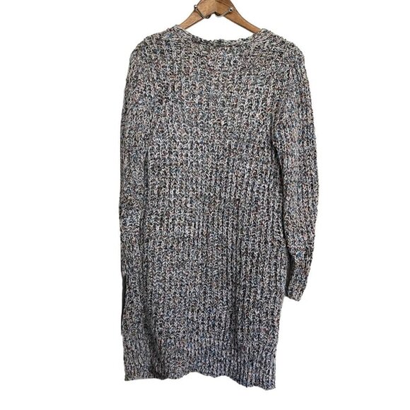 Universal Thread Womens Gray Chunky Knit Pockets Long Line Cardigan Sweater XS - Picture 5 of 5